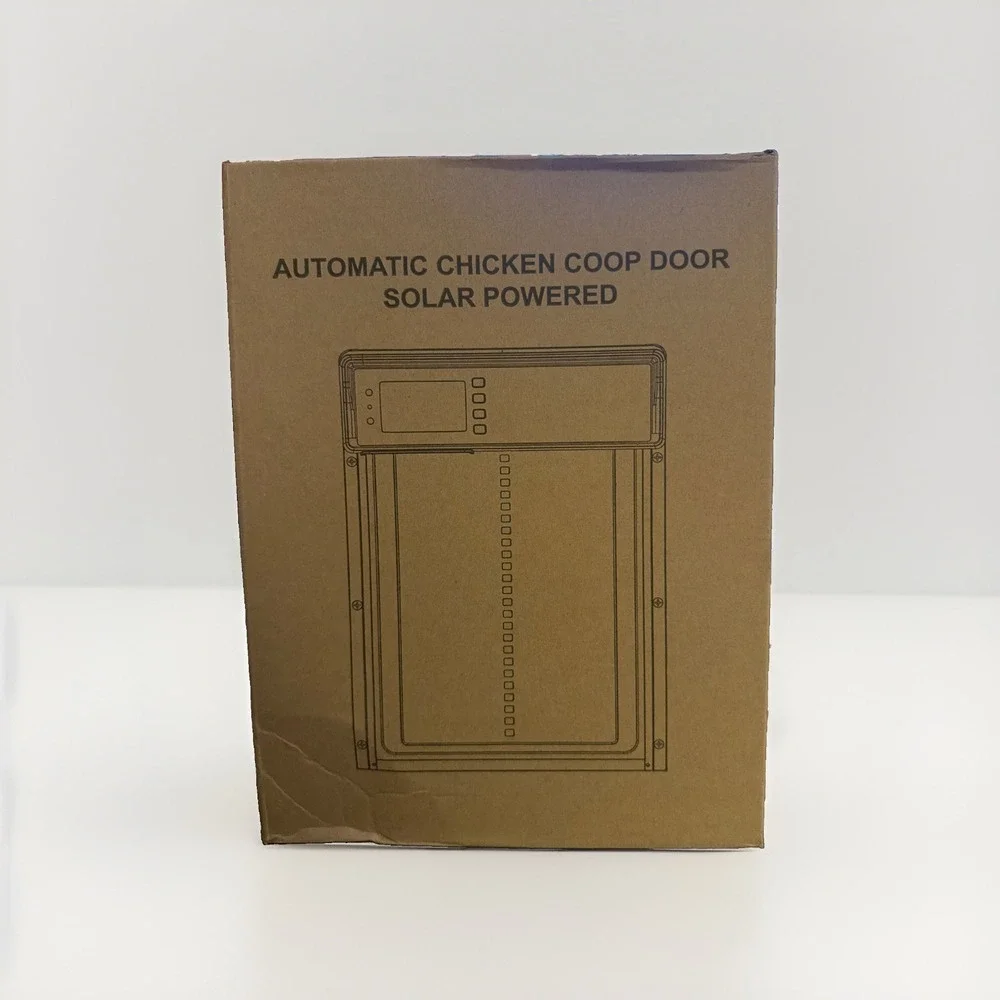 Automatic Chicken Coop Door Solar Powered with Timer & Light Sensor New In Box